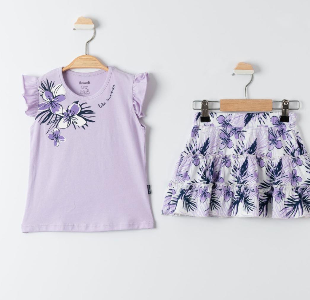 Baby girl 2pcs Top a &skirt  Age (1-3Y)