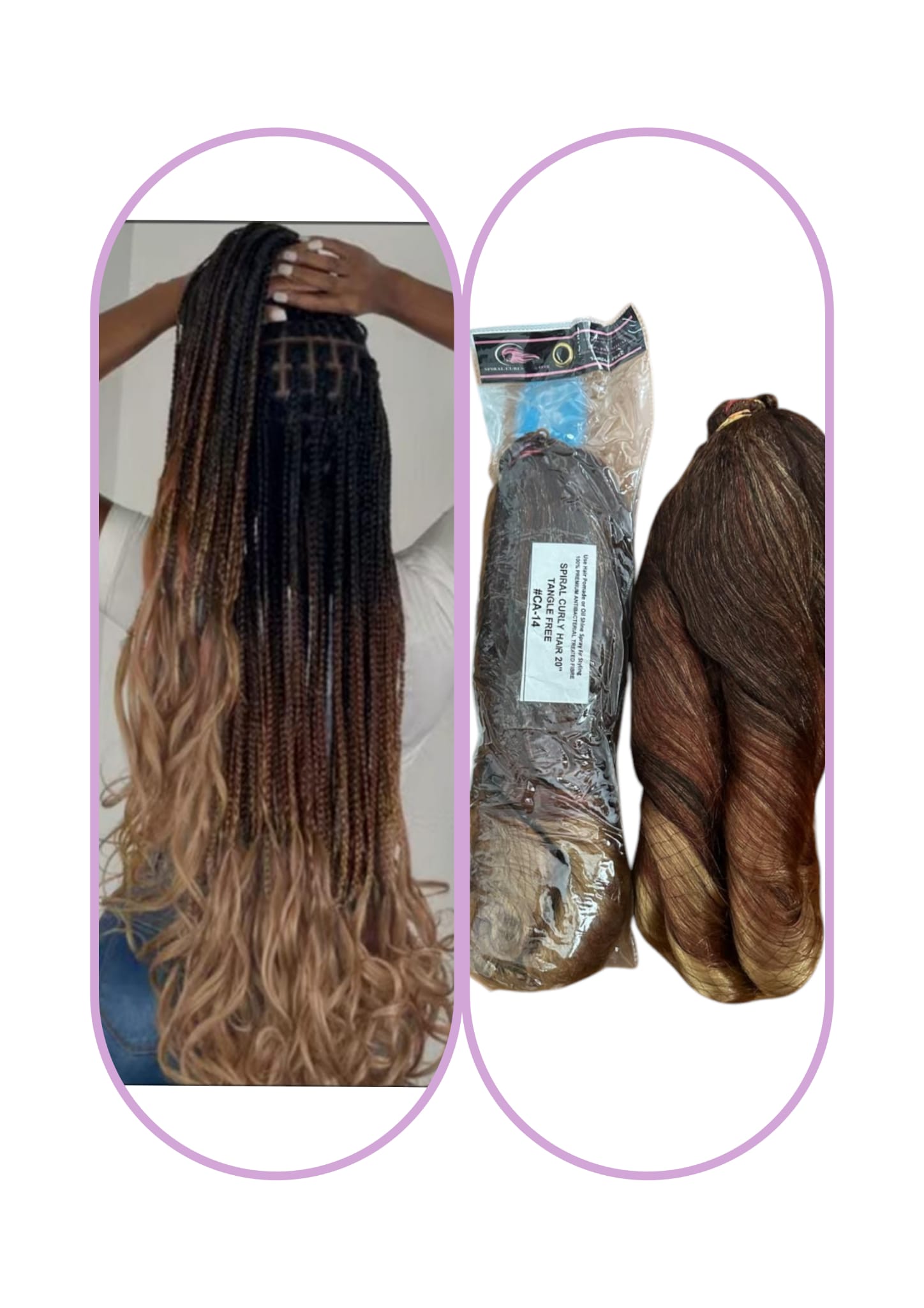 Spiral curly Gair  Colour: #CA-14